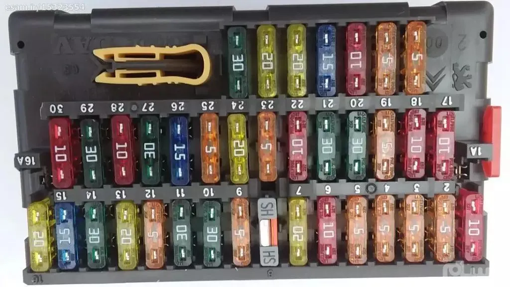 جعبه فیوز و محل فیوز پمپ بنزین خودرو